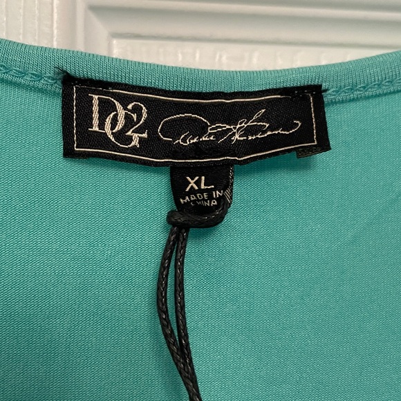 NWT DG2 by Diane Gilman Double Front Layer Dressy Tank Top Blouse XL - Picture 2 of 14